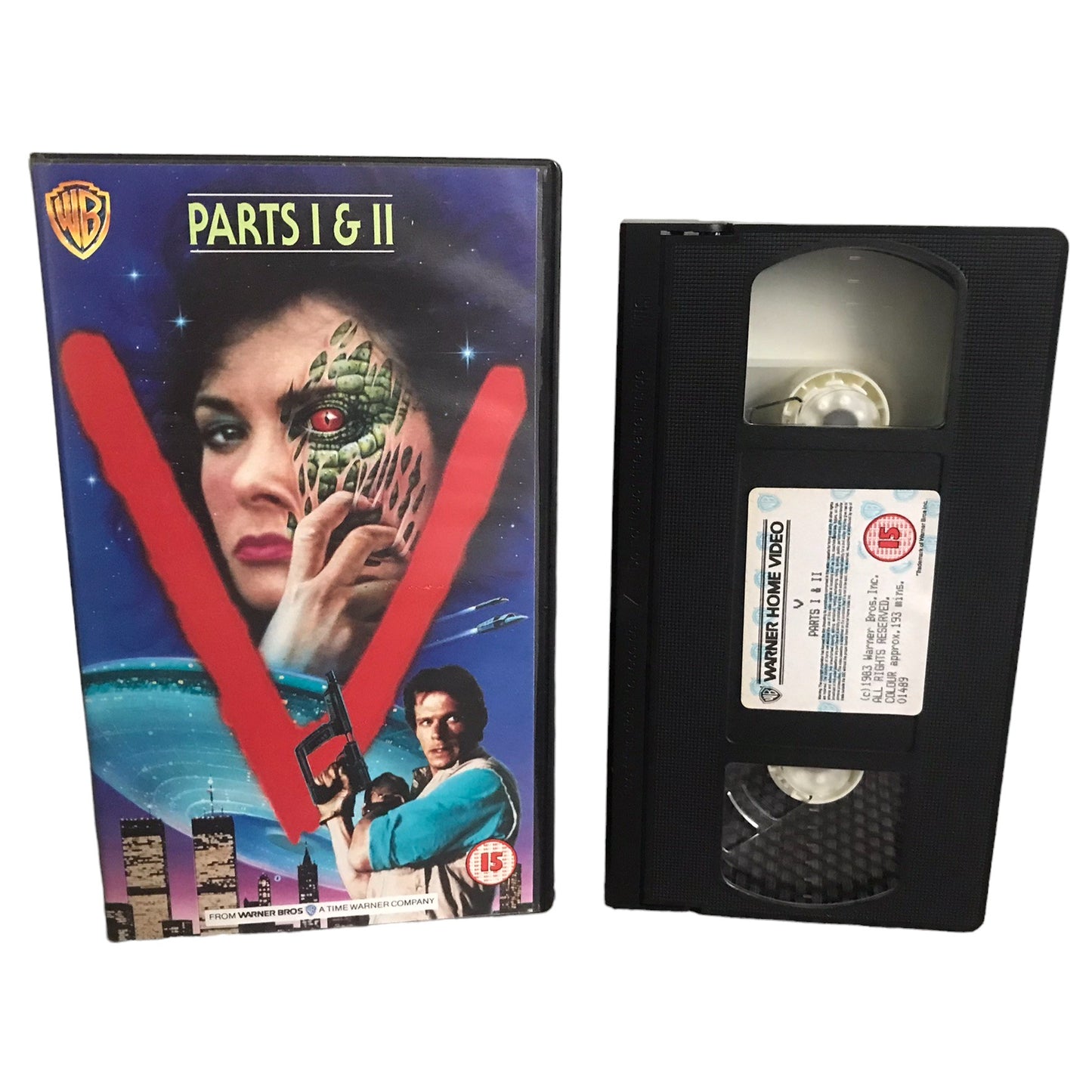 V Parts 1 & 2 - Jane Badler - Warner Home Video - Sci-Fi - Pal - VHS-