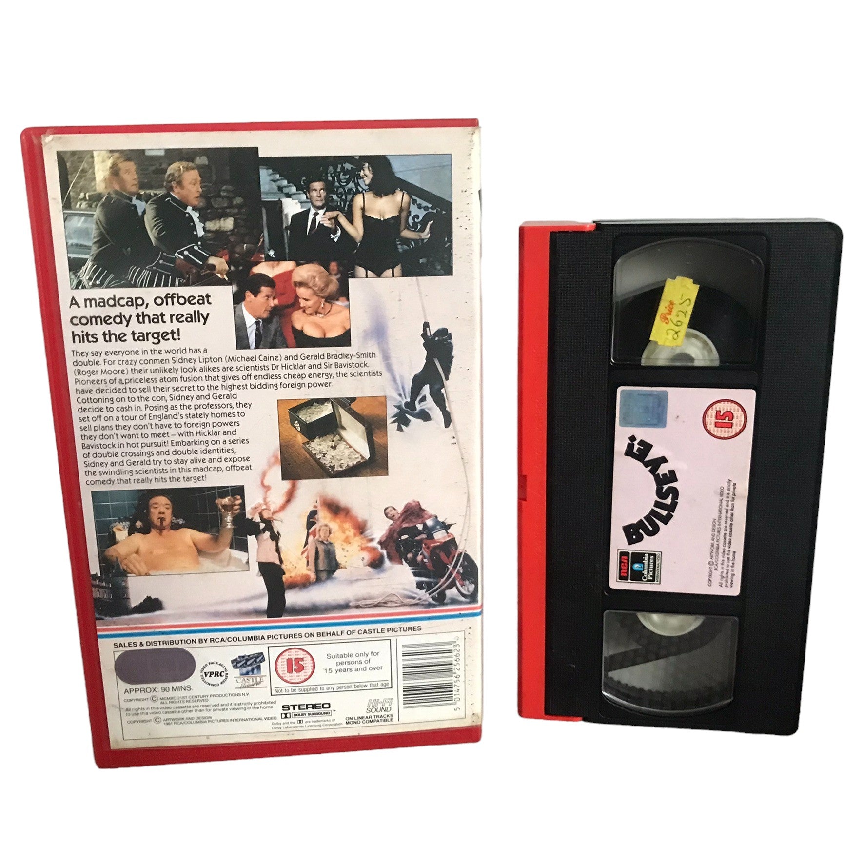 Caine Moore Bullseyes - Michael Caine - Columbia Pictures - Large Box - Pal - VHS-
