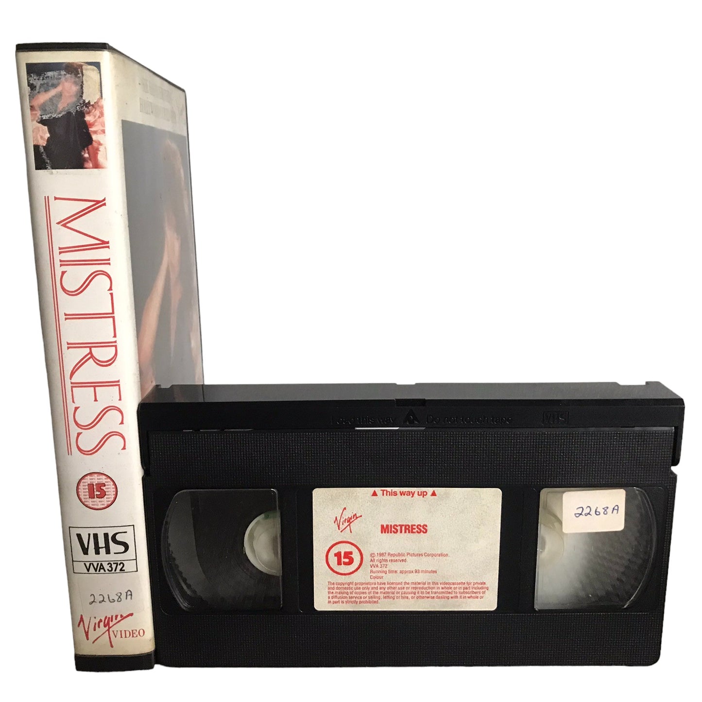 Mistress - Victoria Principal - Virgin Video - Large Box - Pal - VHS-