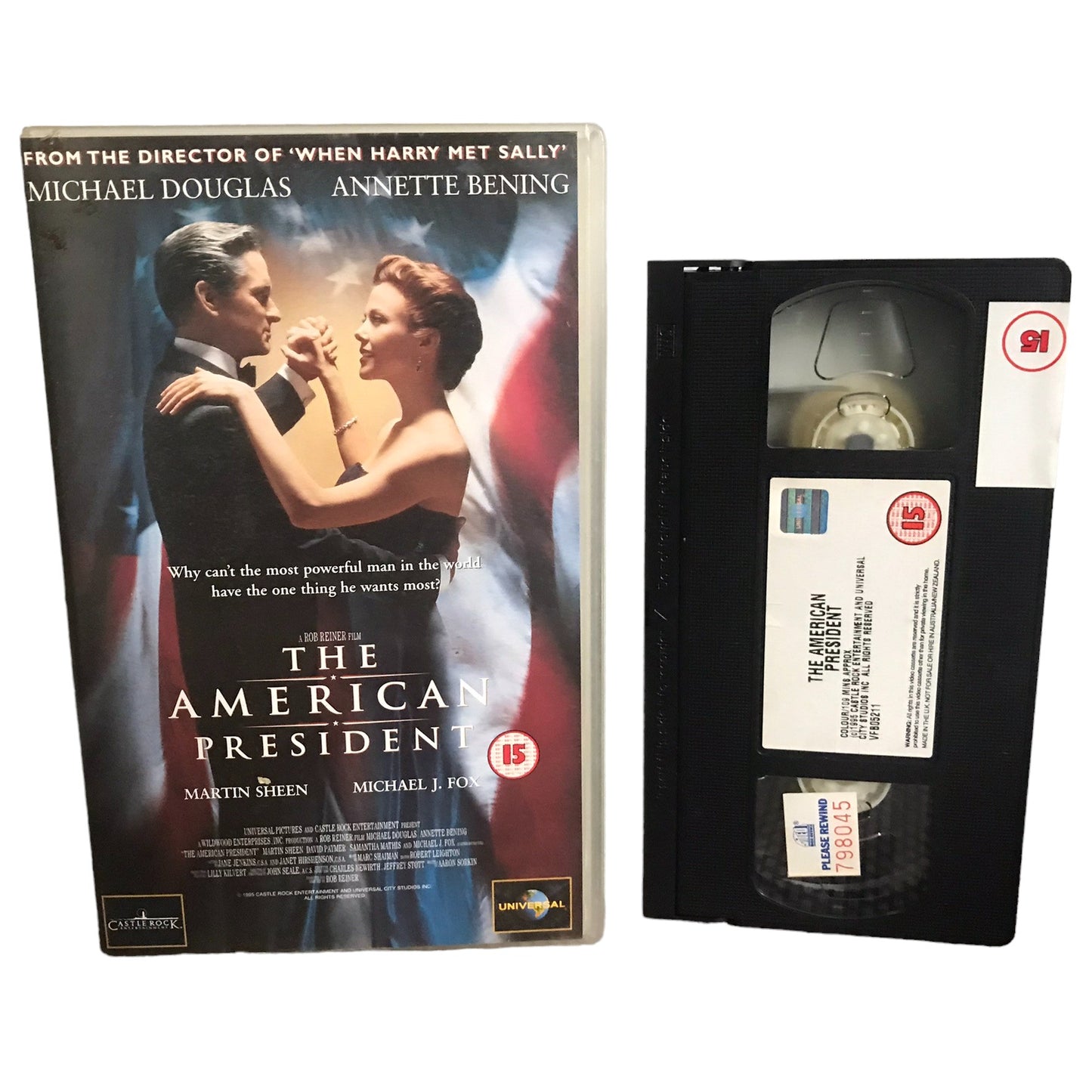 The America President - Michael Douglas - Universal - Large Box - Pal - VHS-