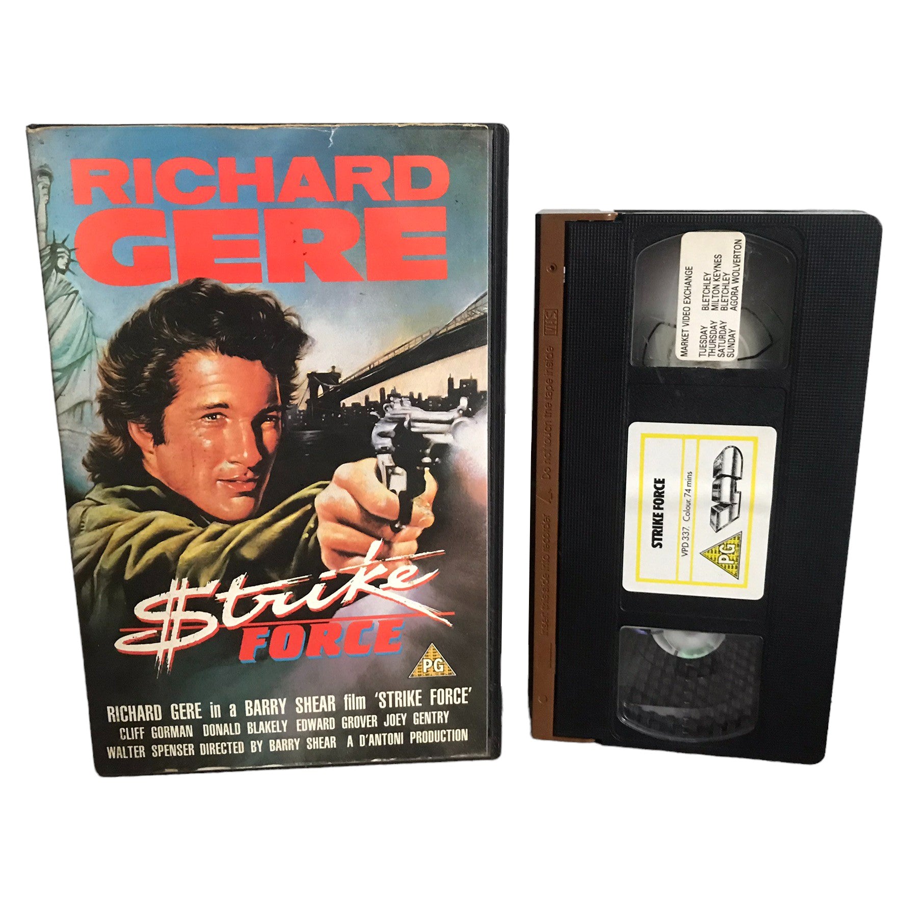 Strike Force - Richard Gere - IPD - Large Box - Pal - VHS-