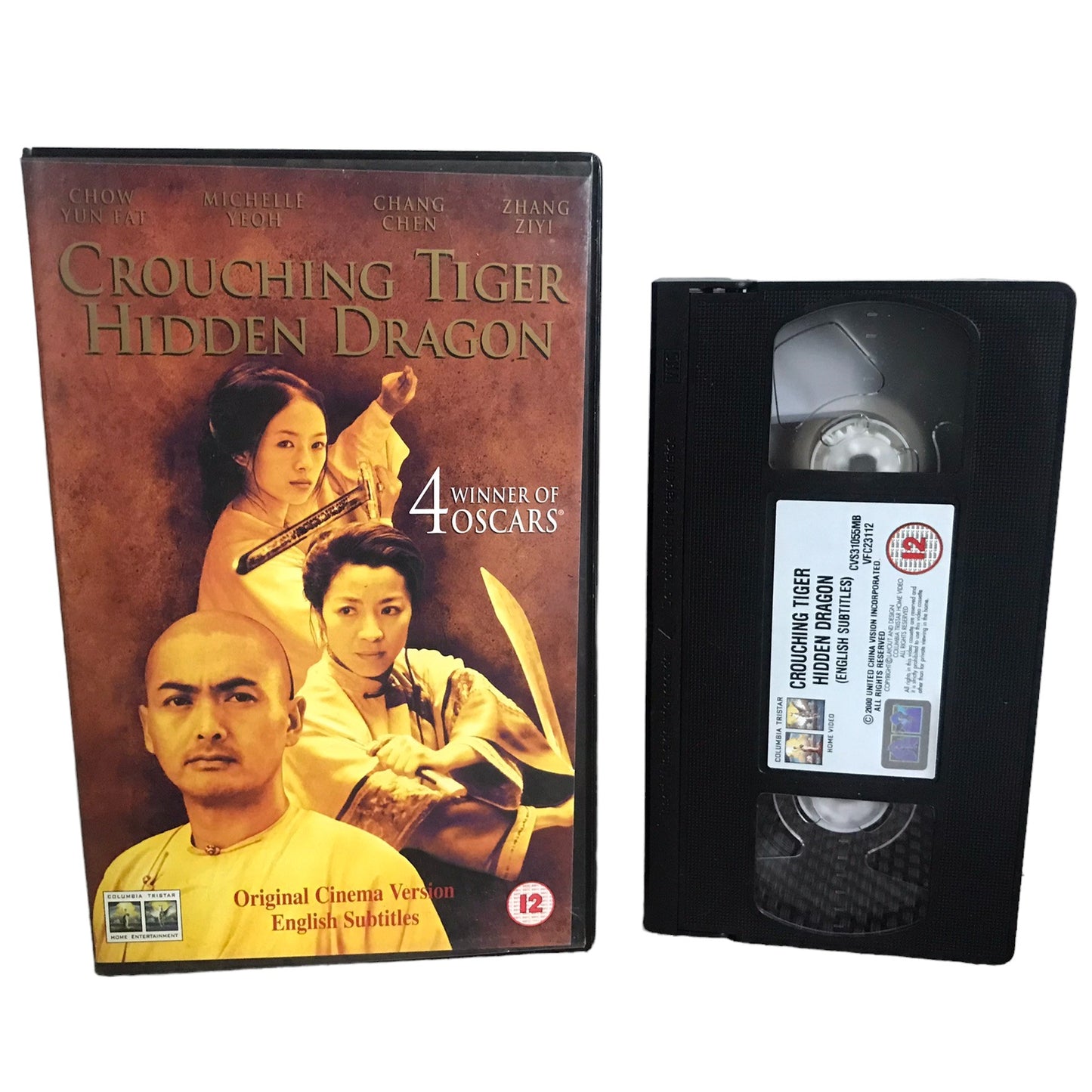 Crouching Tiger Hidden Dragon - Chow Yun Fat - Columbia Tristar Home Video - Large Box - Pal - VHS-