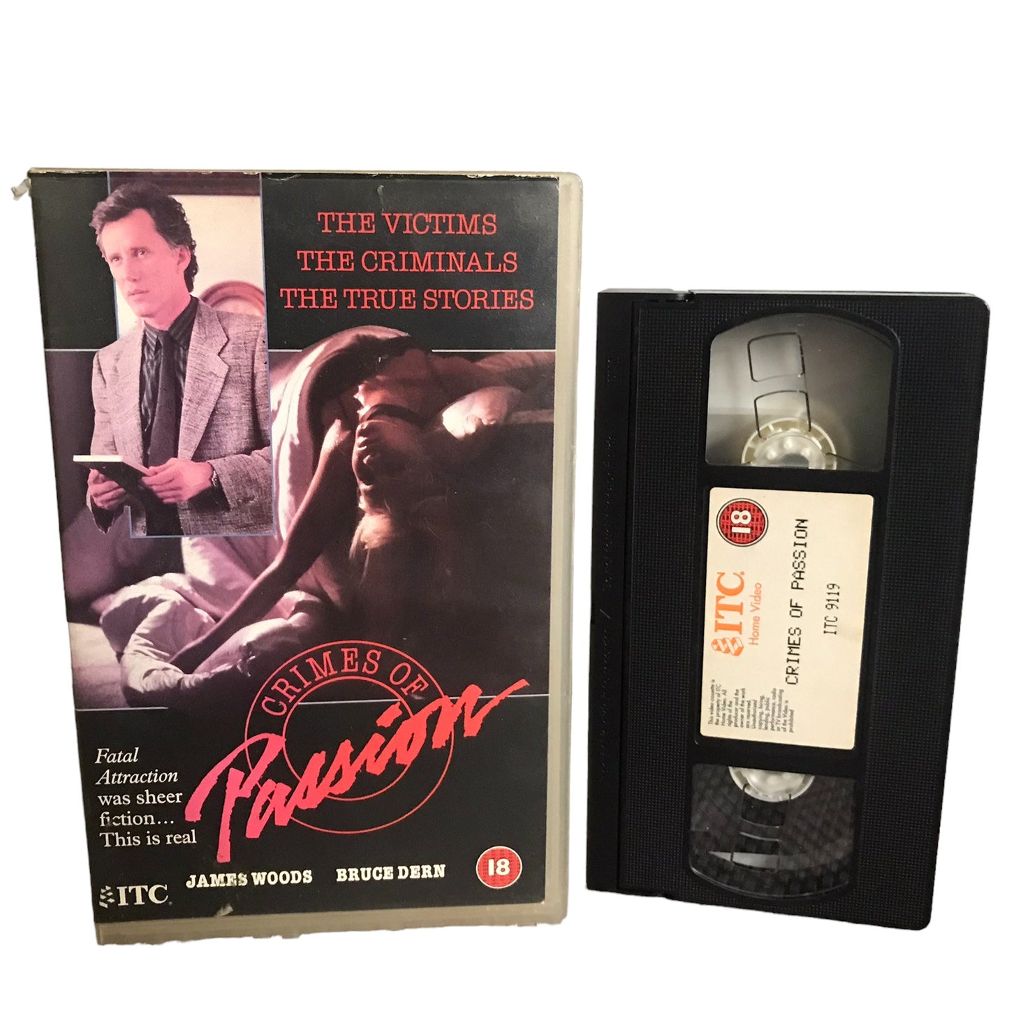 Crimes of Passion - James Woods - ITC - Large Box - Pal - VHS-