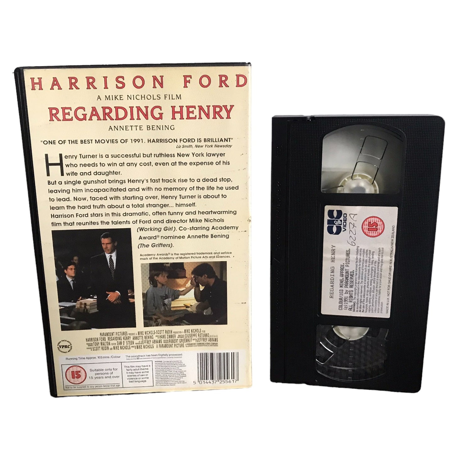Regarding Henry - Harrison Ford - Digital Hi Fi Stereo - Large Box - Pal - VHS-