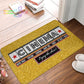 Cinema Admit One Ticket Pillow - Red Doormat and Floor Door Mats - Camera Rug and Carpet Footpad Set-