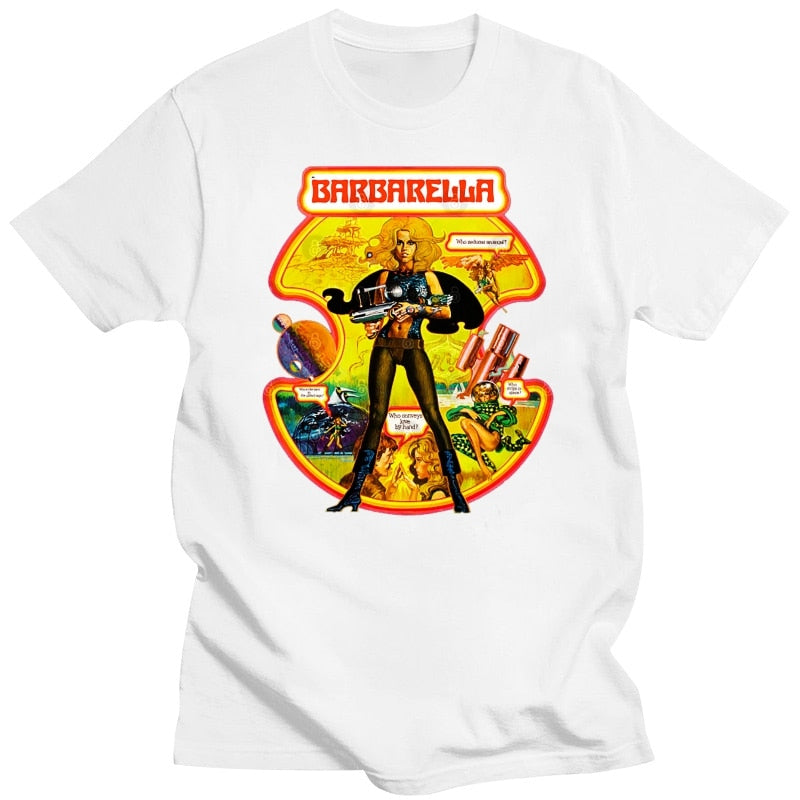 Barbarella - Sci-Fi Classic T-Shirt - Garments For True Movie Lovers - Fanwear-whiteMen-S-