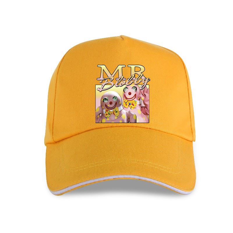 Mr Blobby - 90s TV Noel Edmonds - Adult - Baseball Cap - Adjustable Strap - Summer Wear - Sun Protection - Unisex-P-Yellow-