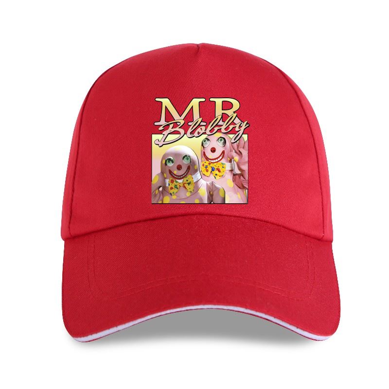 Mr Blobby - 90s TV Noel Edmonds - Adult - Baseball Cap - Adjustable Strap - Summer Wear - Sun Protection - Unisex-P-Red-