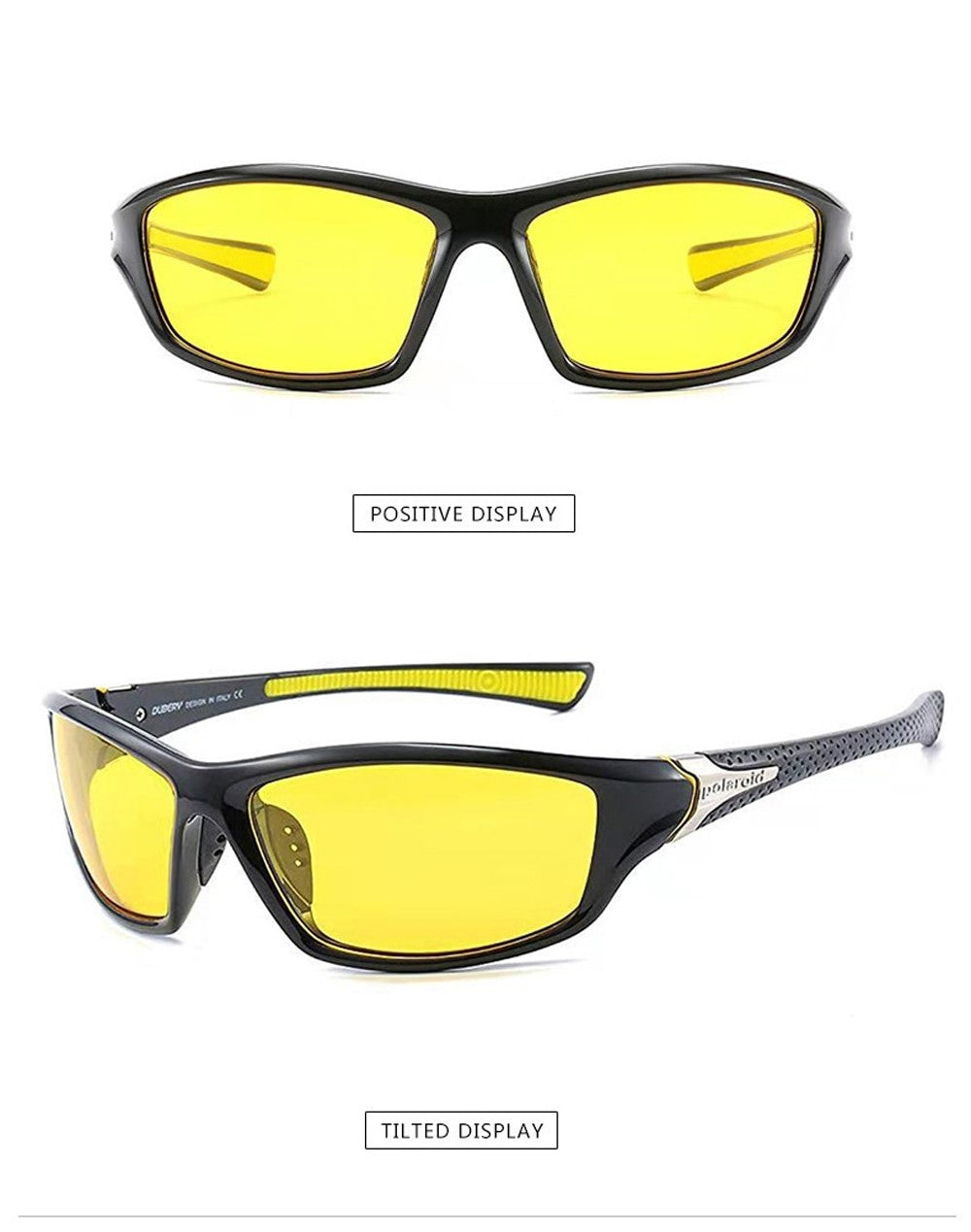 Terminator 2 - Arnie T800 Glasses - Polarized Sunglasses -  Classic Design & Night Vision - 1990's Movie Replica - Protection UV 400 - Golden Class Movies LTD