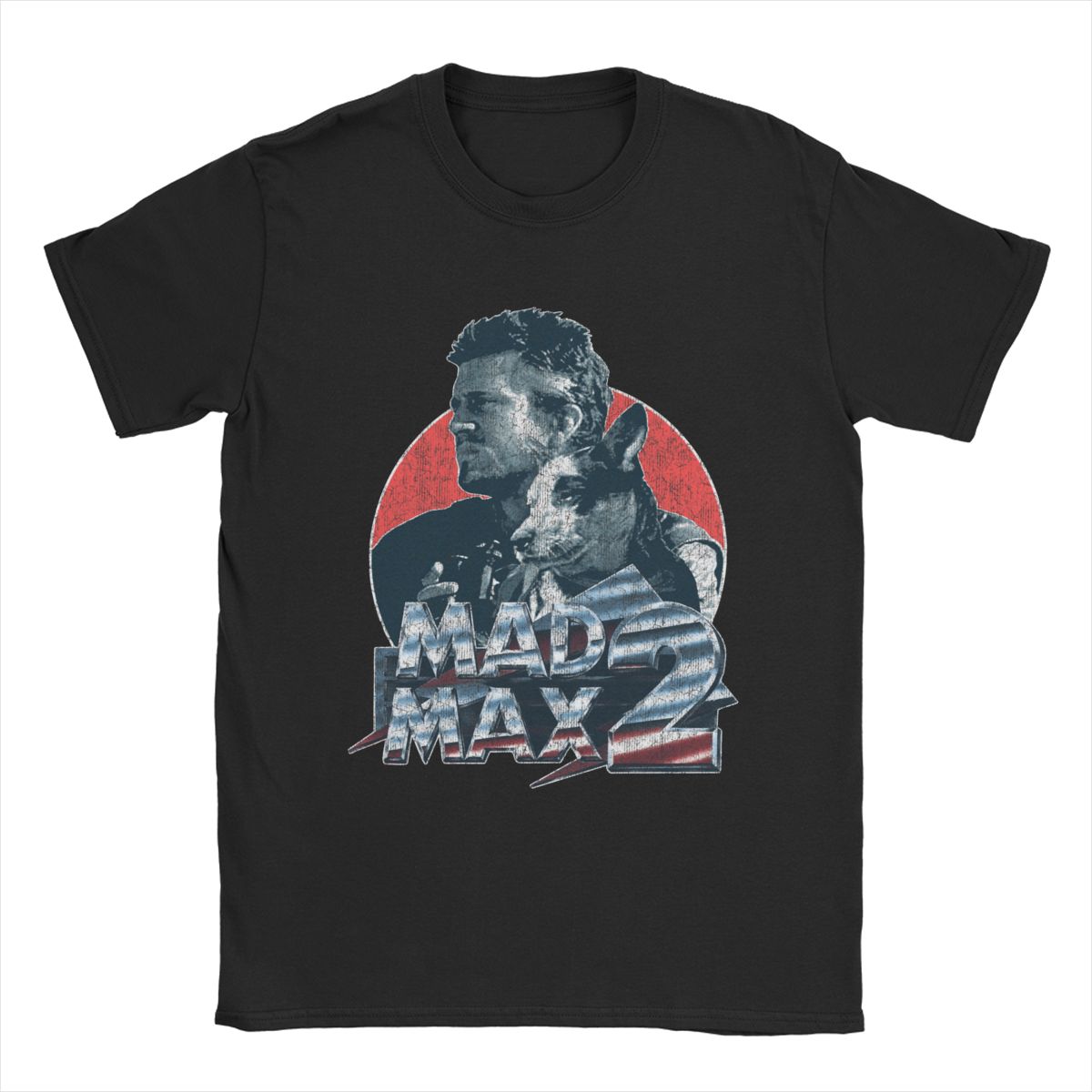 Mad Max - T-Shirt 100% Cotton - Classic 1980's Action - Movie Buff Fanwear-Black-S-