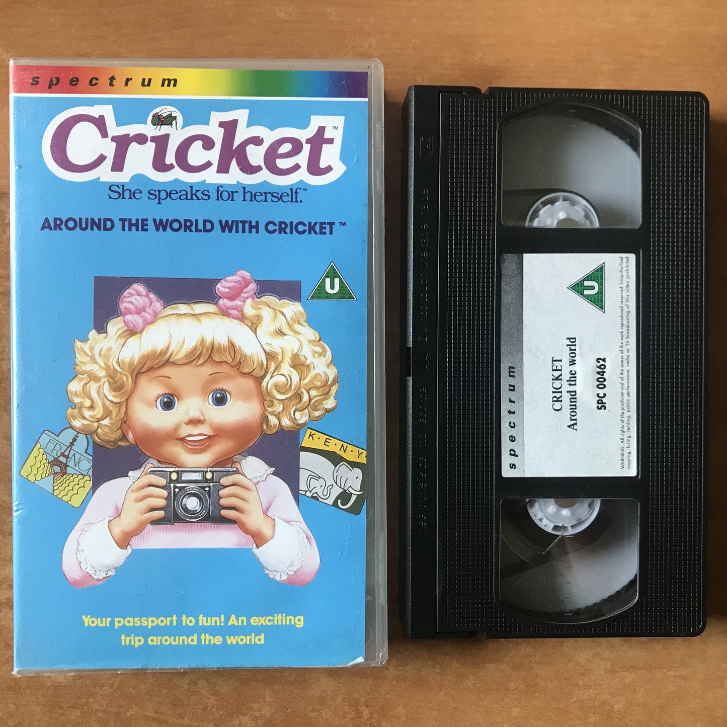 Around The World With Cricket: Travel Blog / PenPal Holiday- Cartoon - VHS-