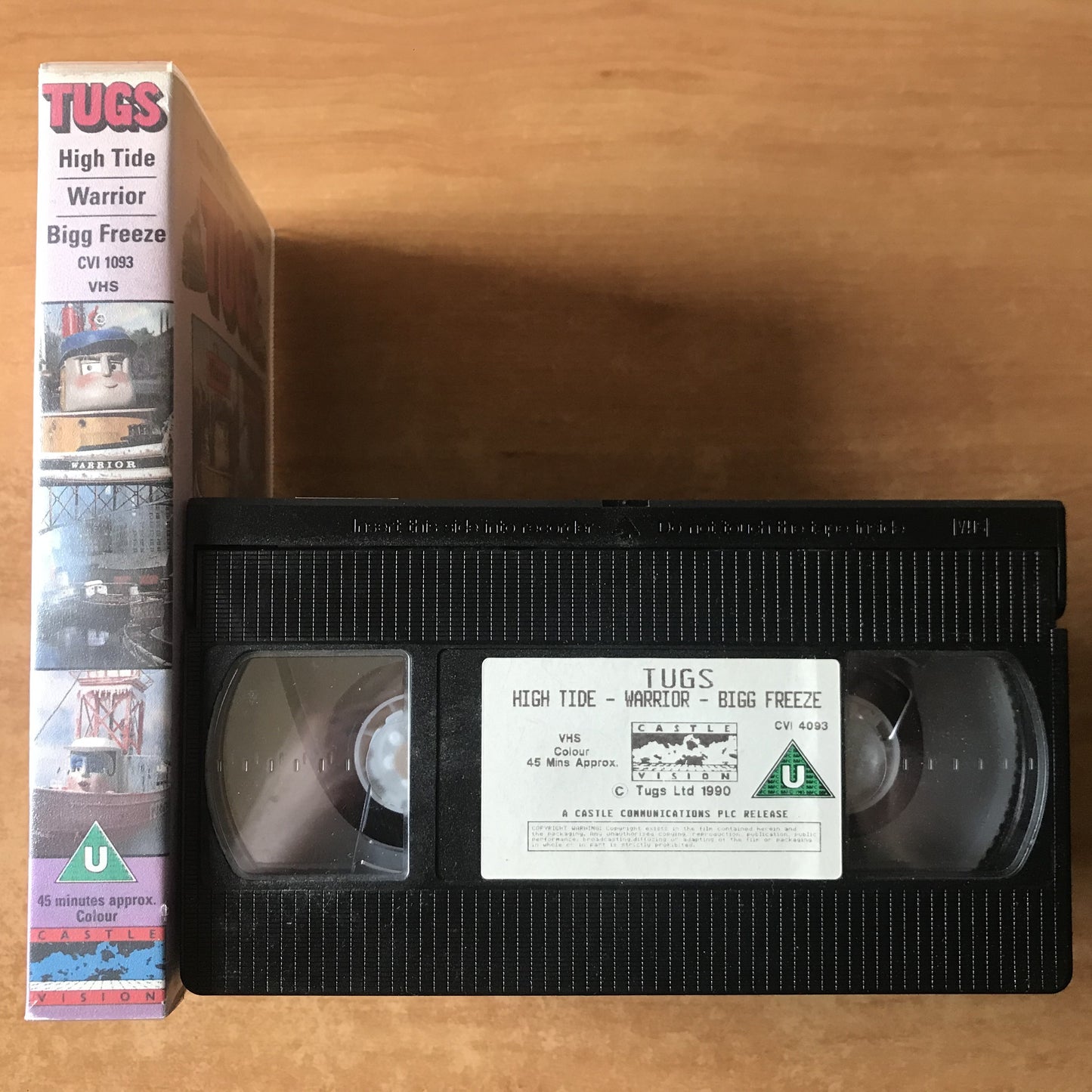 Tugs: Warrior / High Tide / Big Freeze - Children’s Video (1988) - D.Mitton - VHS-