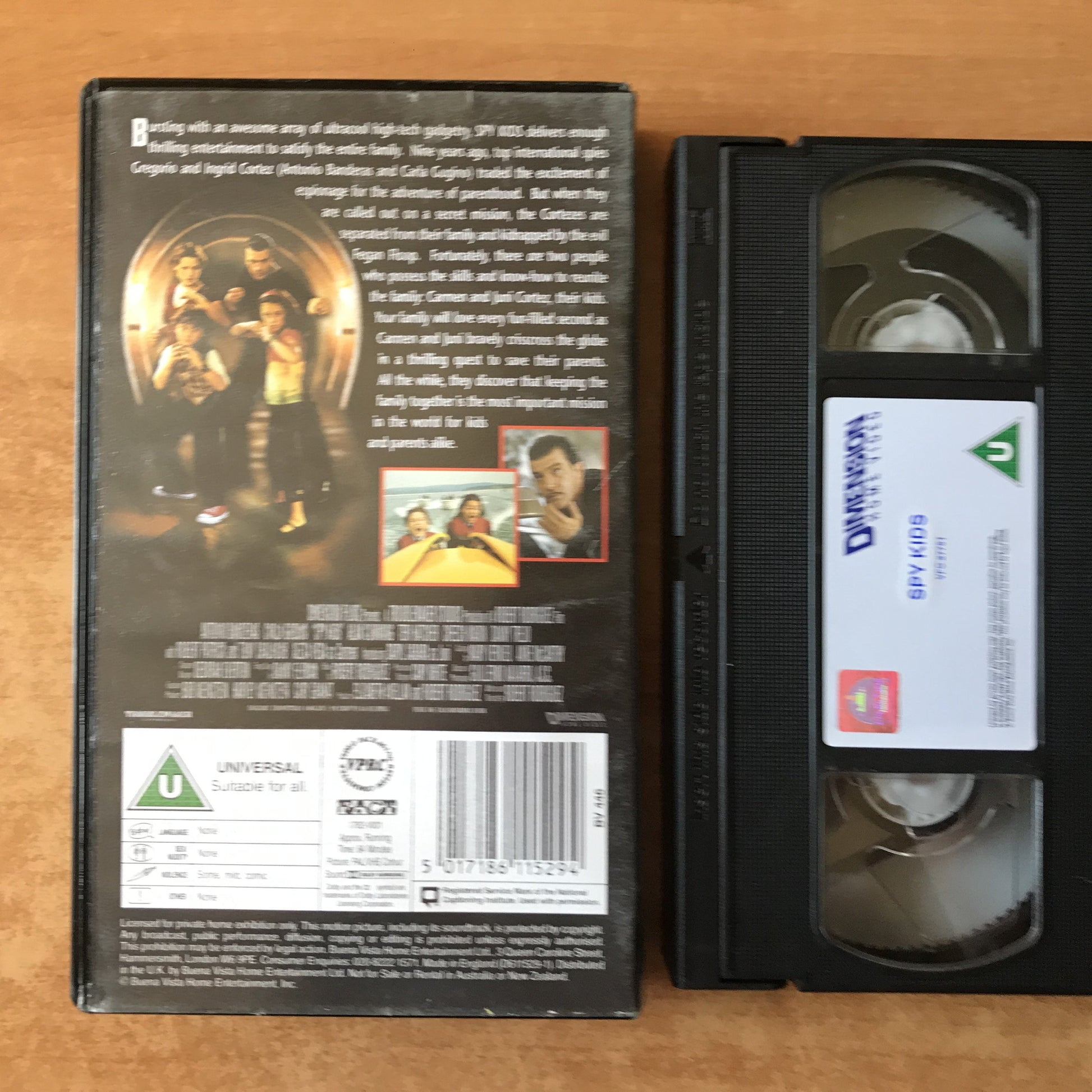 Spy Kids: A.Banderas - Upbeat Children’s - Espionage Action Film - Family - VHS-