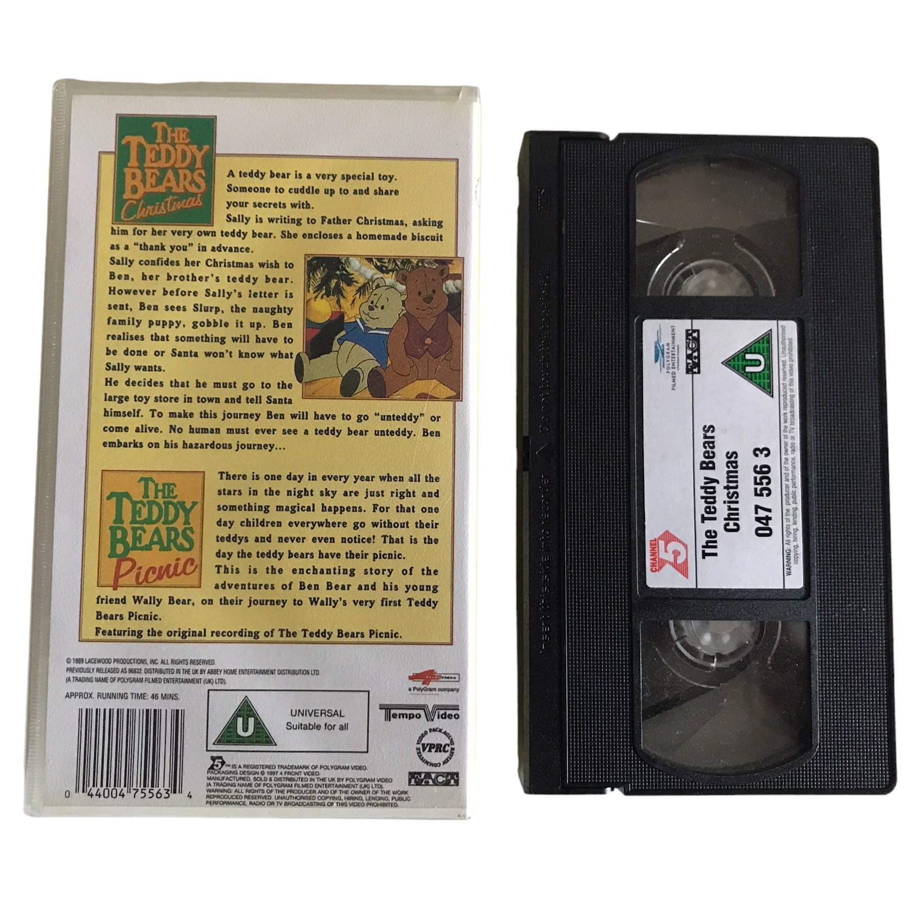 The Teddy Bears - Christmas - Tempo Video - 475563 - Kids - Pal - VHS-