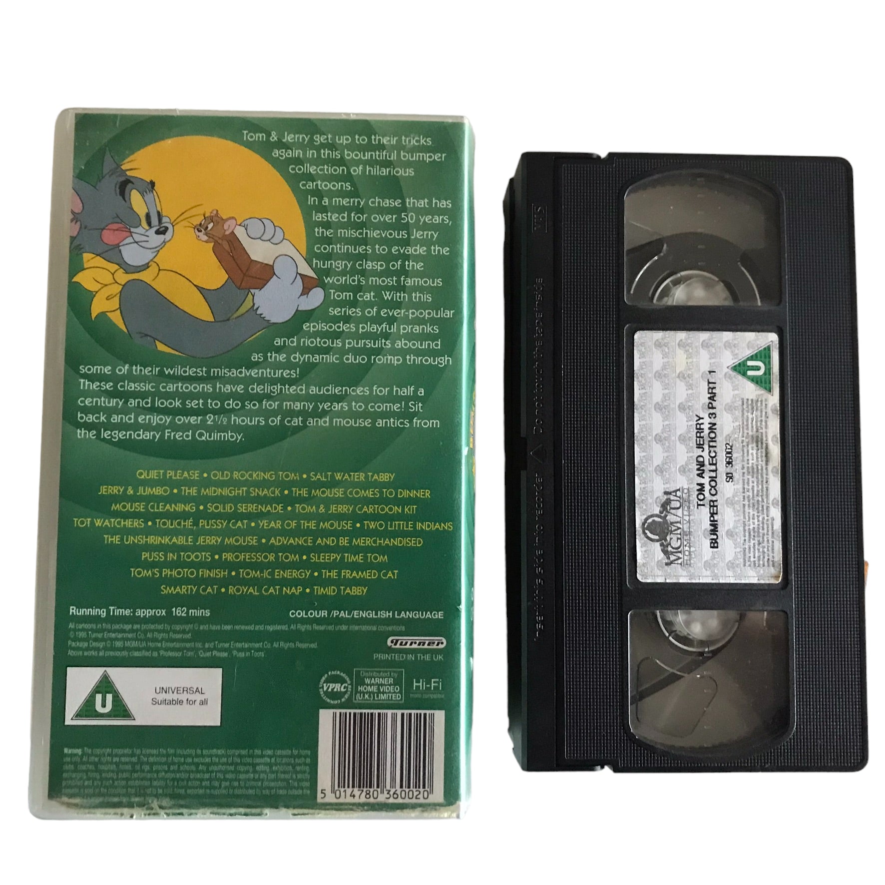 Tom & Jerry - Bumper Collection 3 - Warner Home Video - S036002 - Kids - Pal - VHS-