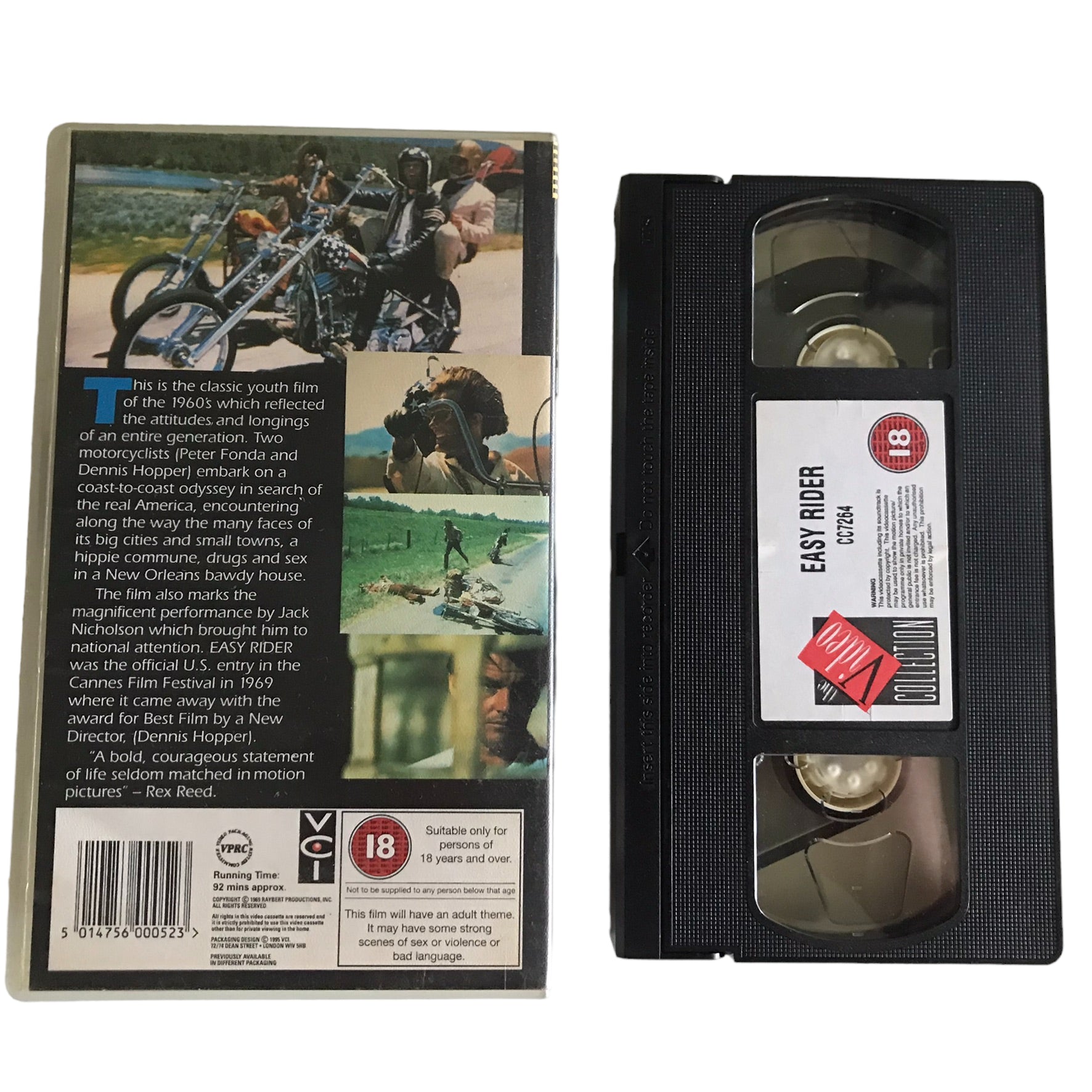 Easy Rider - Peter Fonda - VCI Video - Horror - Pal - VHS-