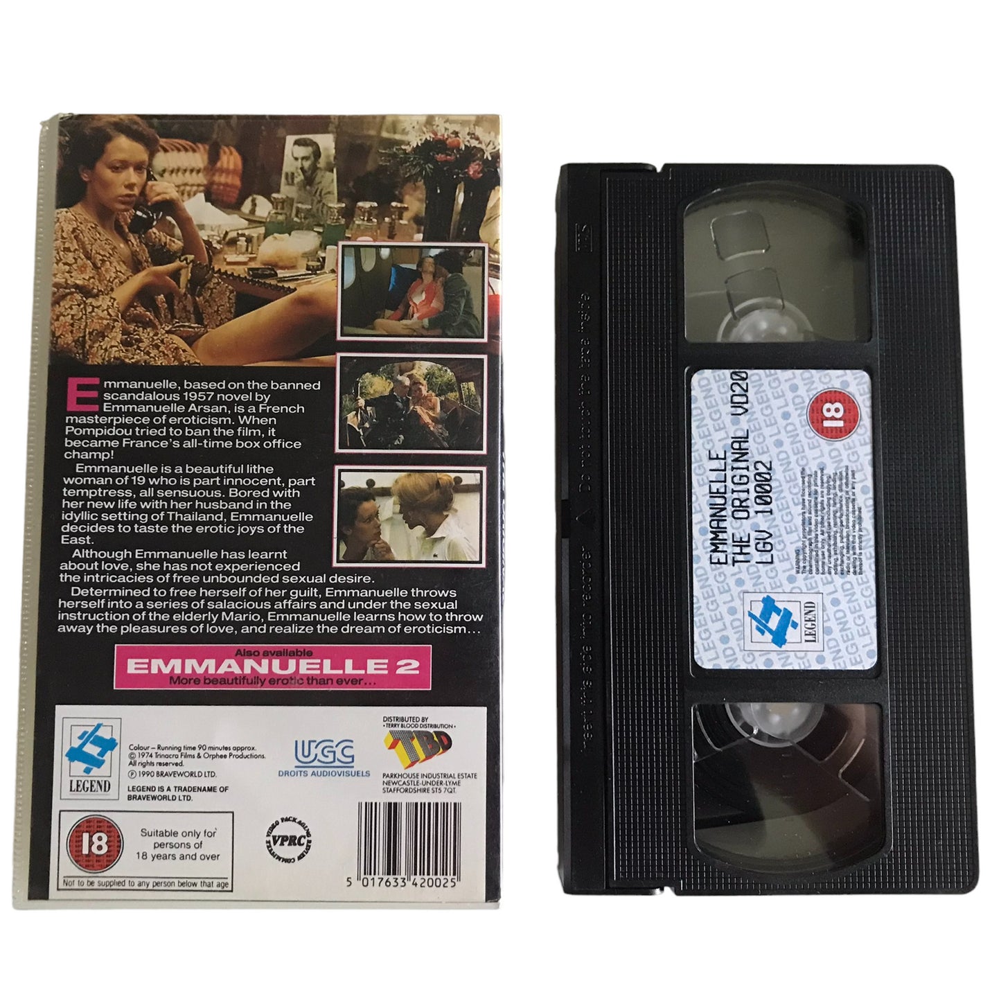 Emmanuelle The Original - Sylvia Kristel - TBD - Drama - Pal - VHS ...
