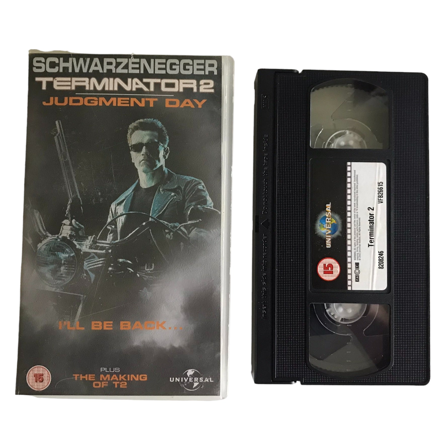 Terminator 2 - Arnold Schwarzenegger - Universal - Action - Pal - VHS-