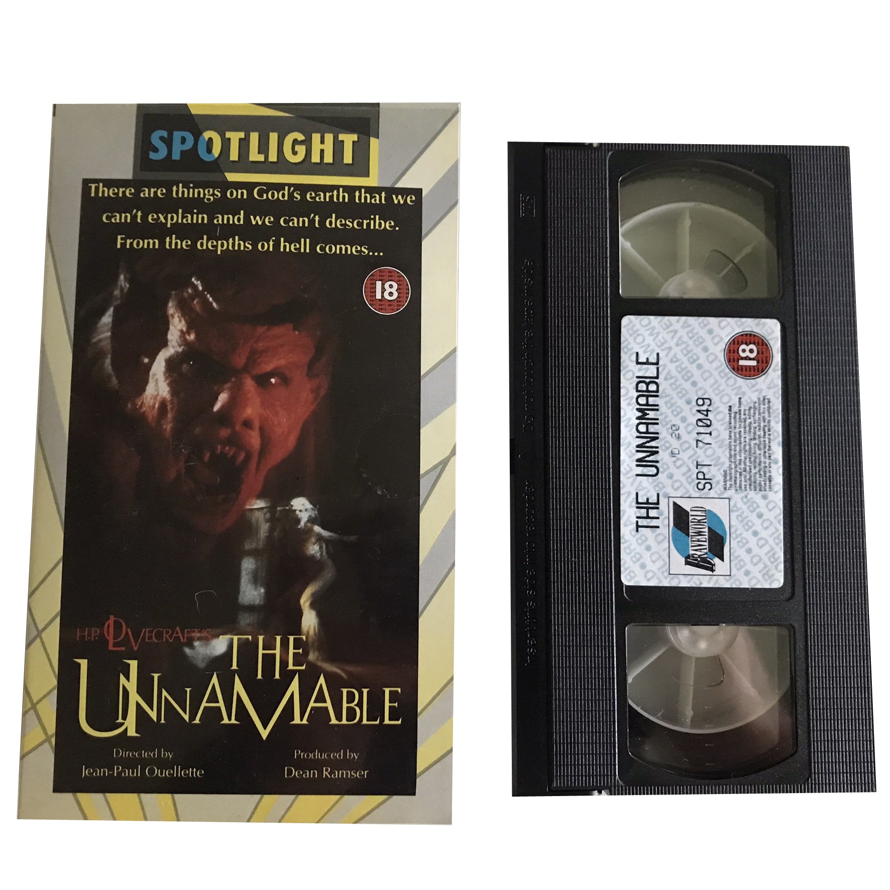 The Unnamable - Charles Klausmeyer - Braveworld - Horror - Pal - VHS-