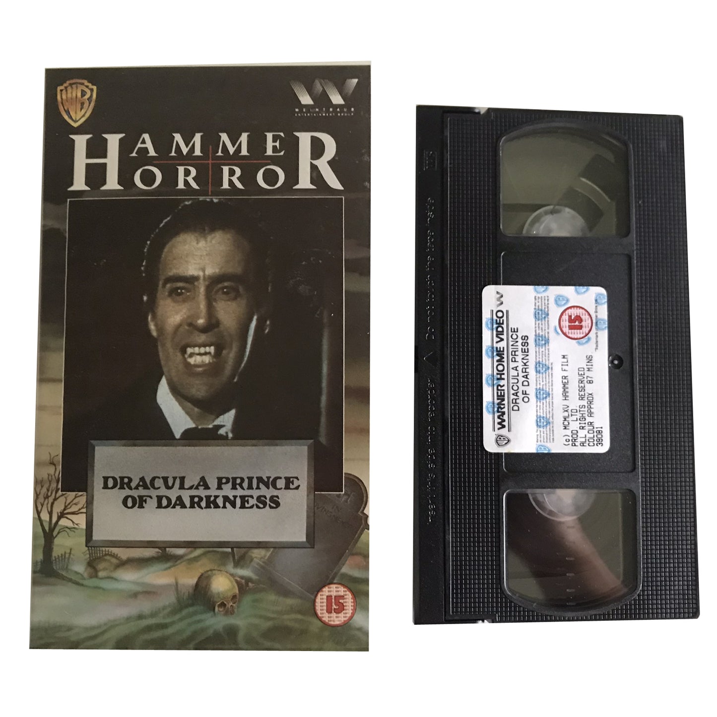 Hammer Horror - Dracula Prince Of Darkness - Francis Matthews - Warner Home Video - Horror - Pal - VHS-