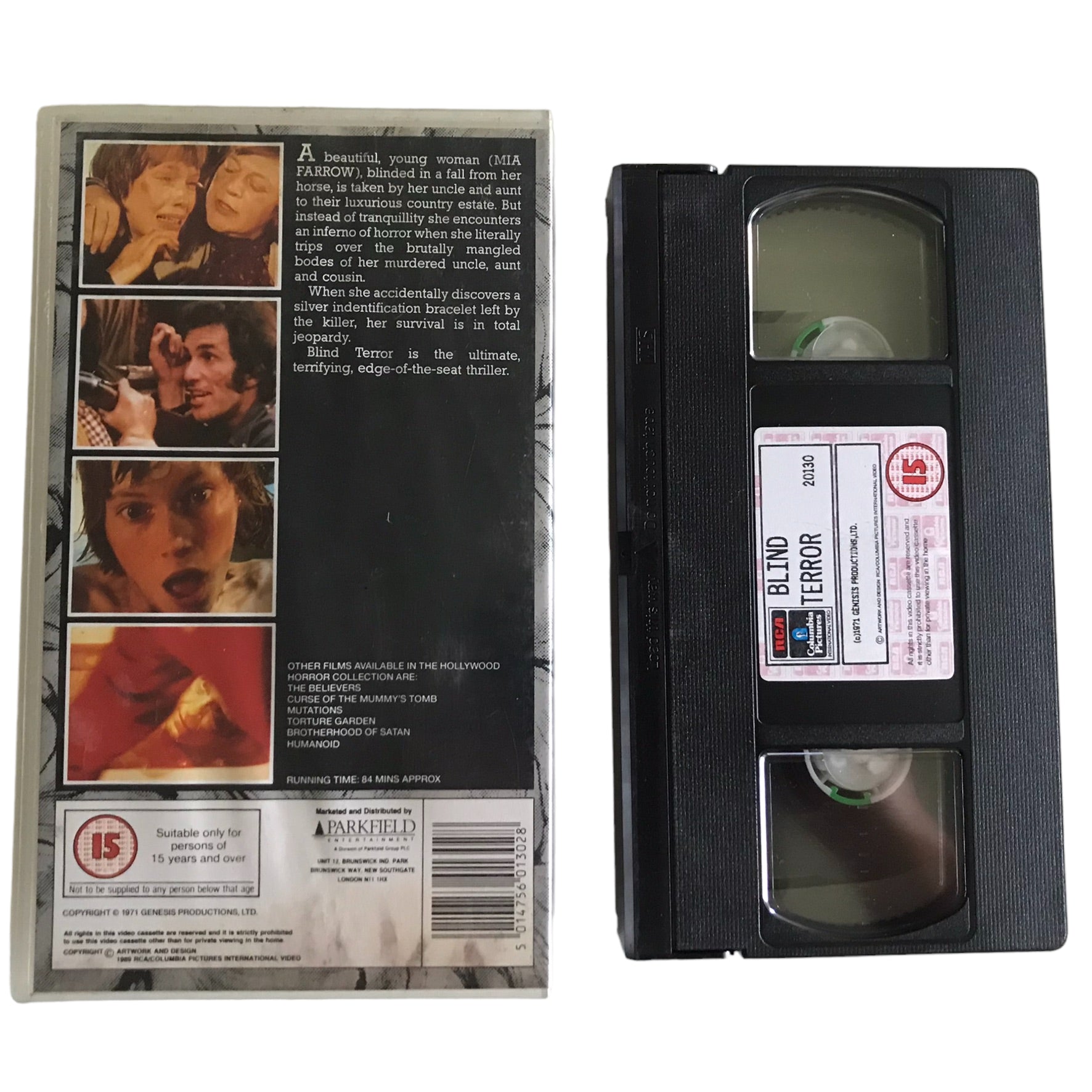 Blind Terror - Mia Farrow - PARKFIELD - Horror - Pal - VHS-