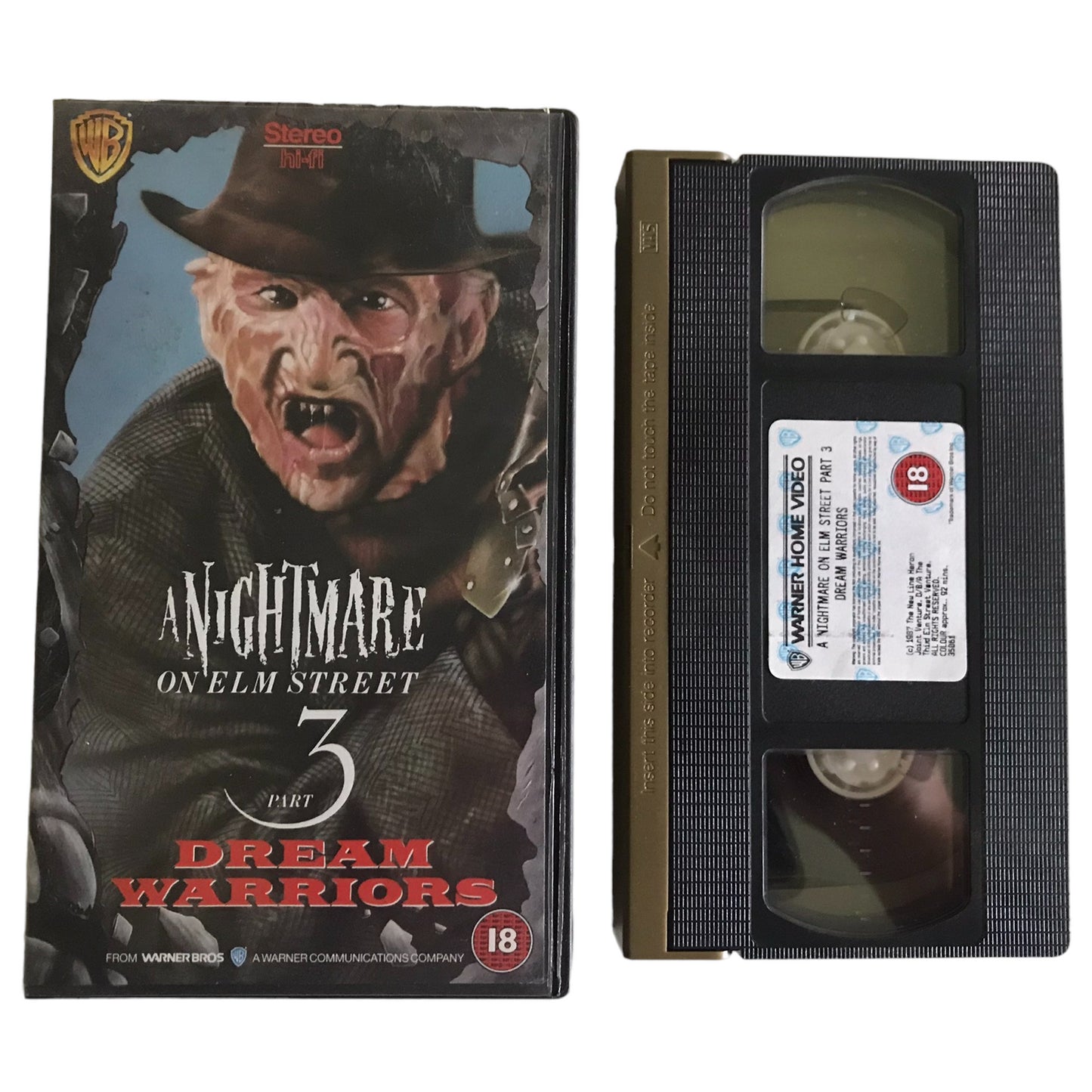 A Nightmare On ELM Street Part - 3 Dream Warriors - Heather Langenkamp - PARKFIELD - Horror - Pal - VHS-