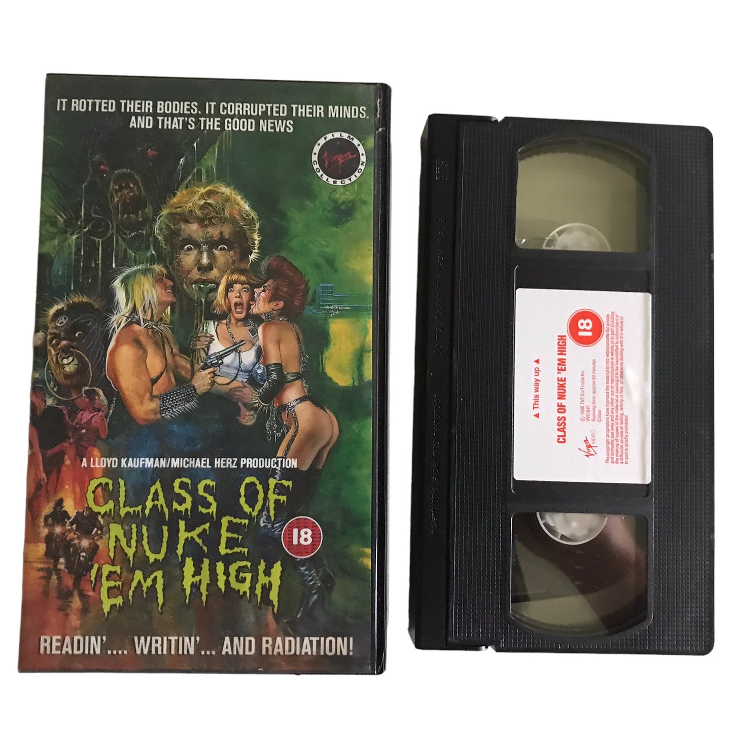 Class Of Nuke 'EM High - Janelle Brady - Virgin Film Collection - Horror - Pal - VHS-