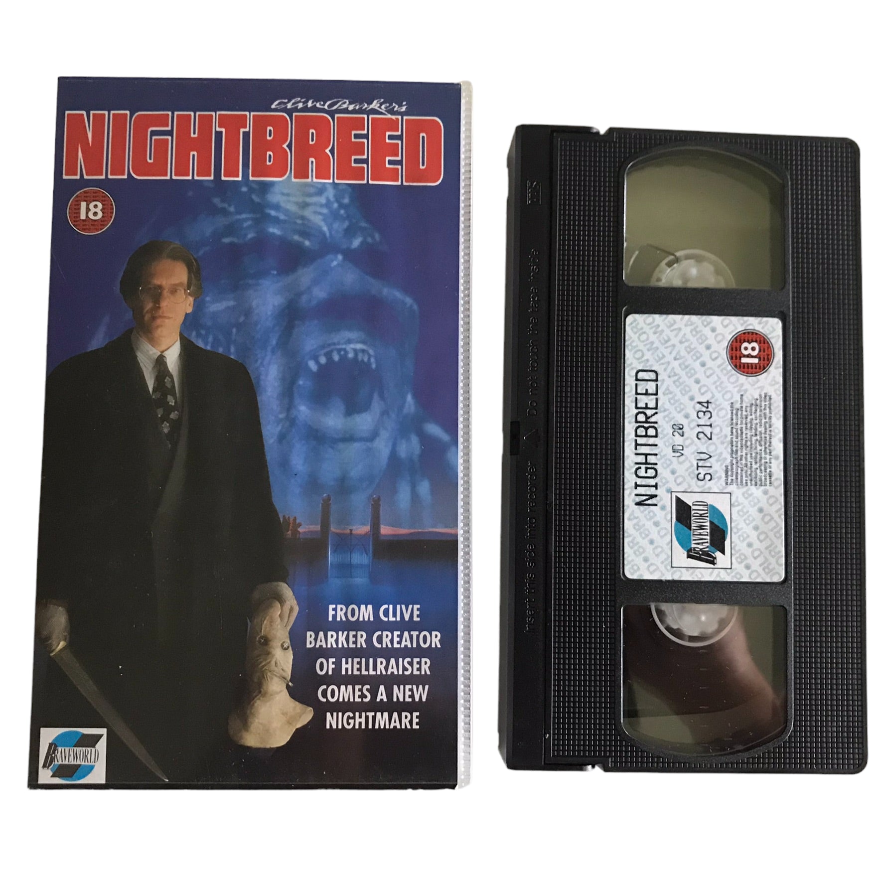 Nightbreed - Craig Sheffer - Braveworld - Horror - Pal - VHS-