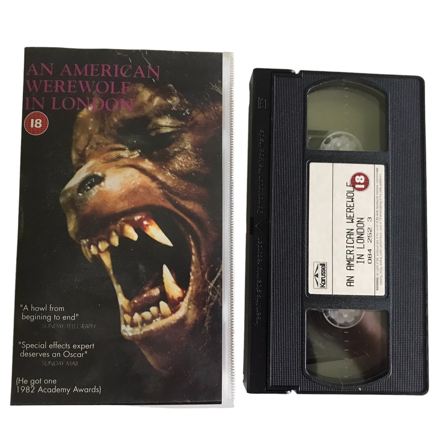 An American Werewolf In London - David Naughton - Karussell - Horror - Pal - VHS-