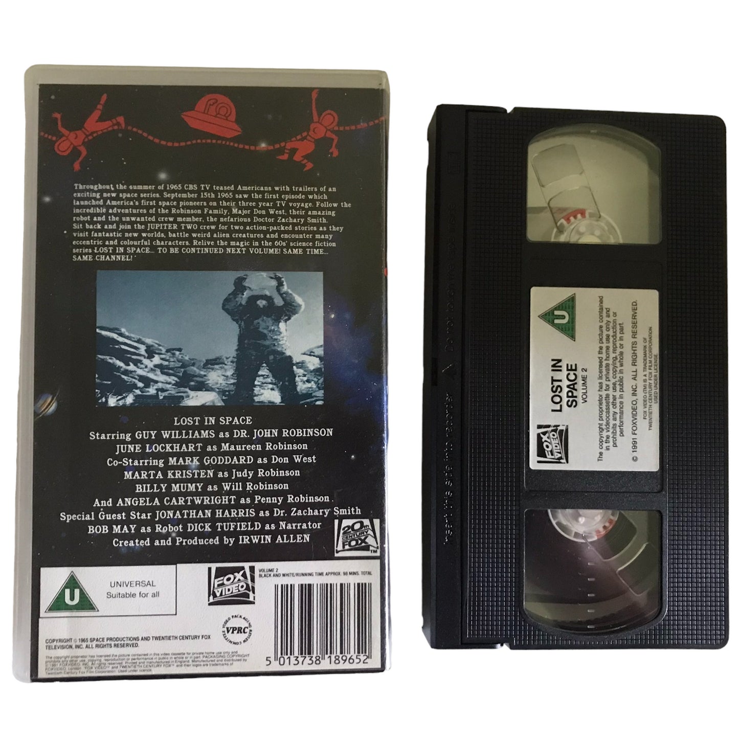 Lost In Space - Guy Williams - FOX VIDEO - Action - Pal - VHS-