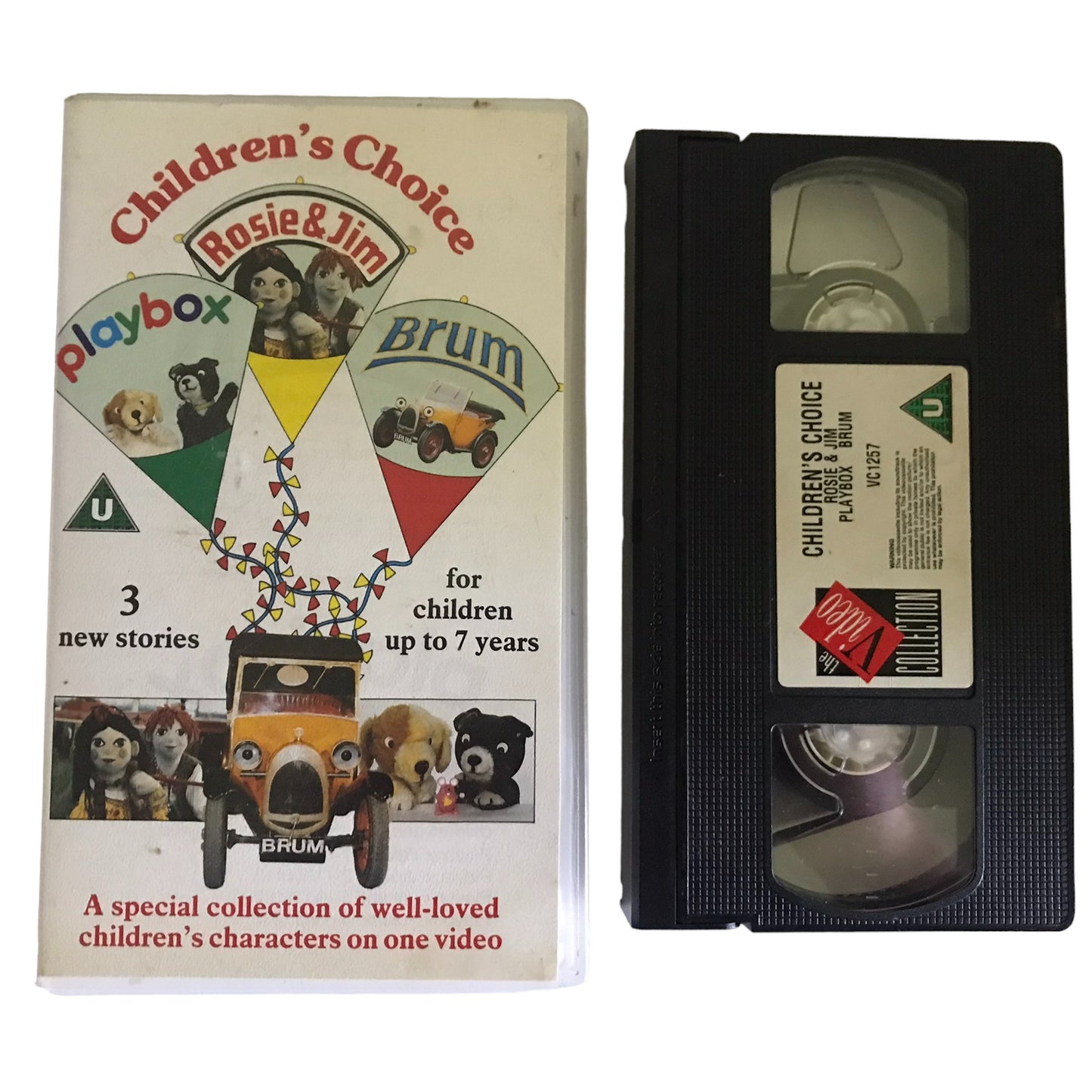 Children's Choice Rosie & Jim Playbox Brum - VCI - VC1257 - Kids - Pal - VHS-